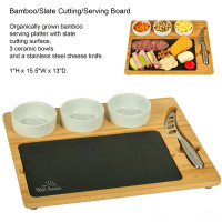 Bamboo/Slate Cutting/Serving Board - Kitchen, Food/Beverage