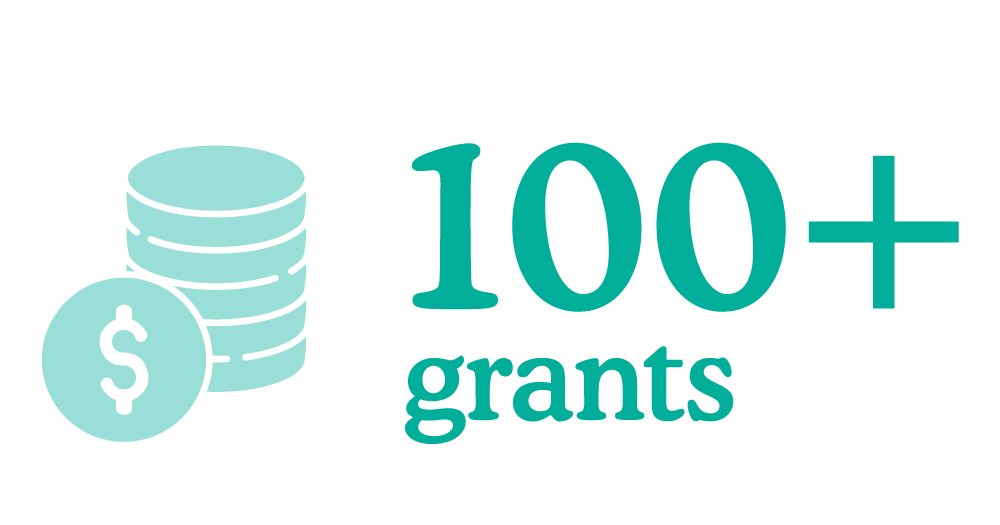 100+ grants
