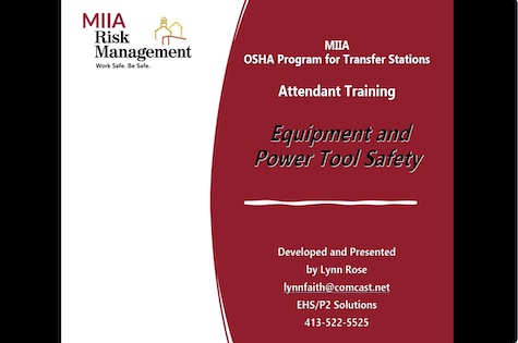 EQUIPMENT TOOL SAFETY