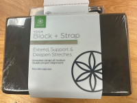 Yoga Block and Strap - Fitness and Sports