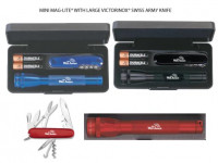 Mini MagLite with Swiss Army Knife - Beach/Picnic/Camp